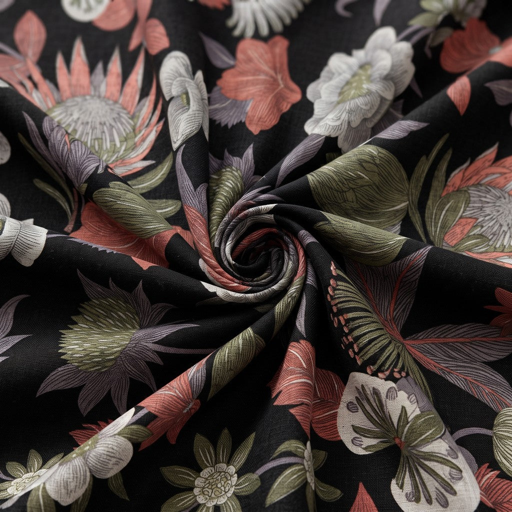 KAMDAR – Sienna Vatican Foil Prints | Kain Pasang Corak Bunga | Pilihan Warna Eksklusif Wanita | 2M/4M