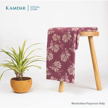 KAMDAR – Sienna Vatican Foil Prints | Kain Pasang Corak Bunga | Pilihan Warna Eksklusif Wanita | 2M/4M
