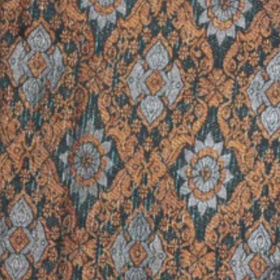 KAMDAR Combo Set Kain Cotton Cambric 44" & Songket Metallic 44" Kain Pasang - Ironless & Tak Jarang