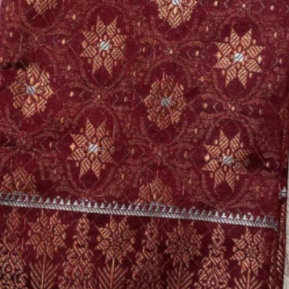 KAMDAR Combo Set Kain Cotton Cambric 44" & Songket Metallic 44" Kain Pasang - Ironless & Tak Jarang