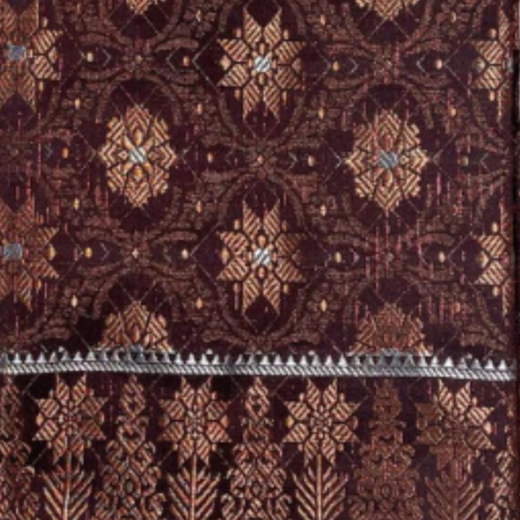 KAMDAR Combo Set Kain Cotton Cambric 44" & Songket Metallic 44" Kain Pasang - Ironless & Tak Jarang