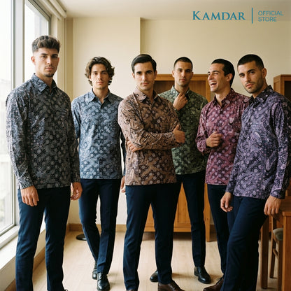 Wijaya Cotton Batik Shirt – Long Sleeve, Comfort Fit