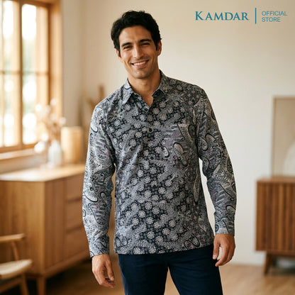 Wijaya Cotton Batik Shirt – Long Sleeve, Comfort Fit
