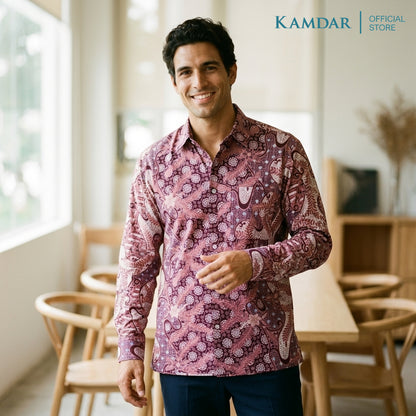 Wijaya Cotton Batik Shirt – Long Sleeve, Comfort Fit