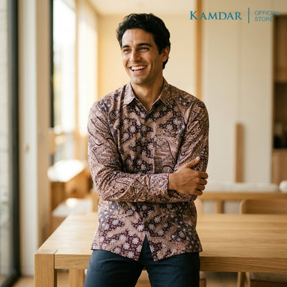 Wijaya Cotton Batik Shirt – Long Sleeve, Comfort Fit