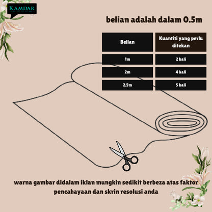 KAMDAR Open Meter Original Toyobo Cotton Japan Bidang 58"