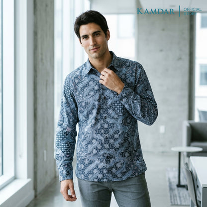 Wijaya Cotton Batik Shirt – Long Sleeve, Comfort Fit