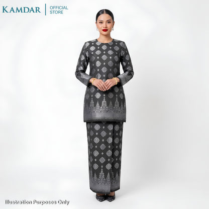 KAMDAR – Awan Senja Songket Metallic Kain Pasang | Songket Premium Eksklusif – 2M/4M