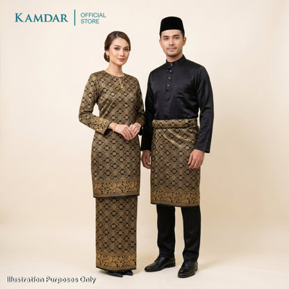 KAMDAR – Embun Pagi Songket Metallic Kain Pasang | Songket Tradisional Premium – 2M/4M