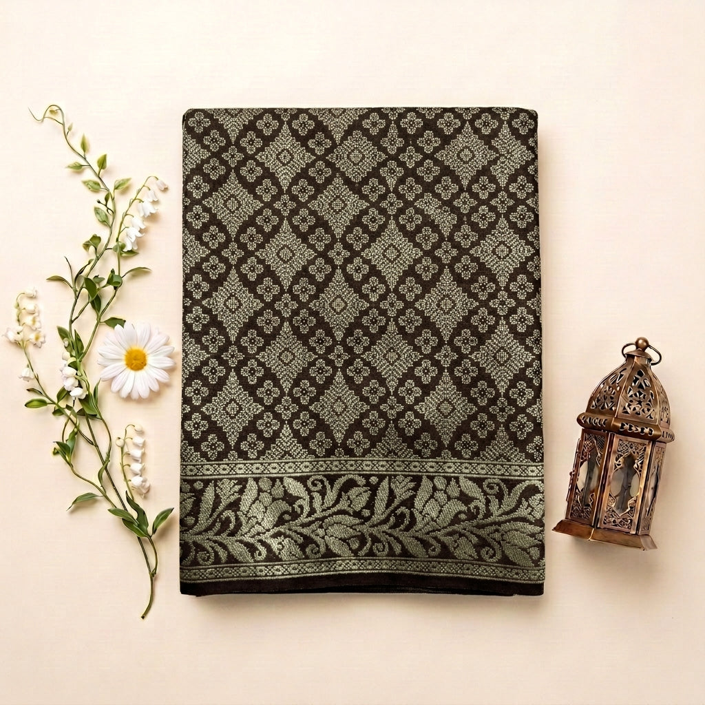 KAMDAR – Embun Pagi Songket Metallic Kain Pasang | Songket Tradisional Premium – 2M/4M