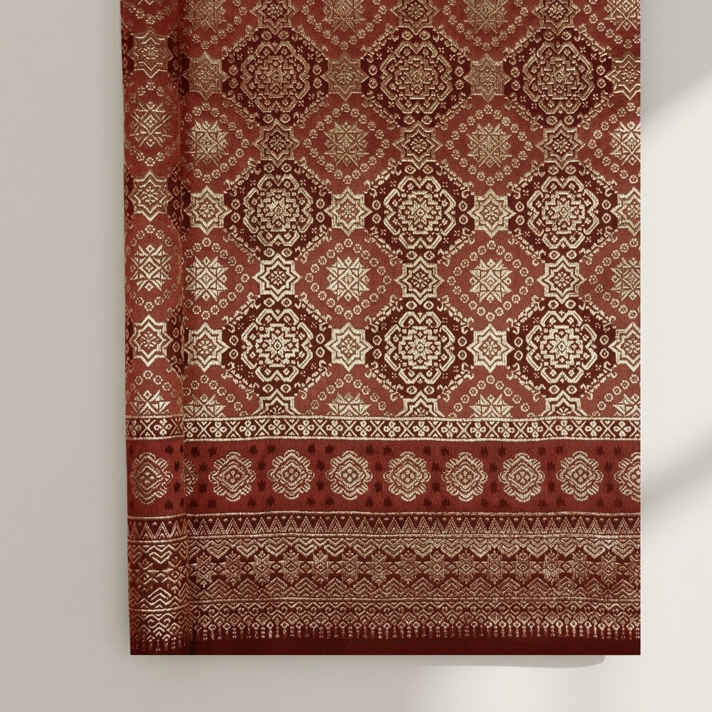 KAMDAR Srikandi Lestari Metallic Songket | Kain Songket Berkilat Ironless Tak Jarang | Bidang 44