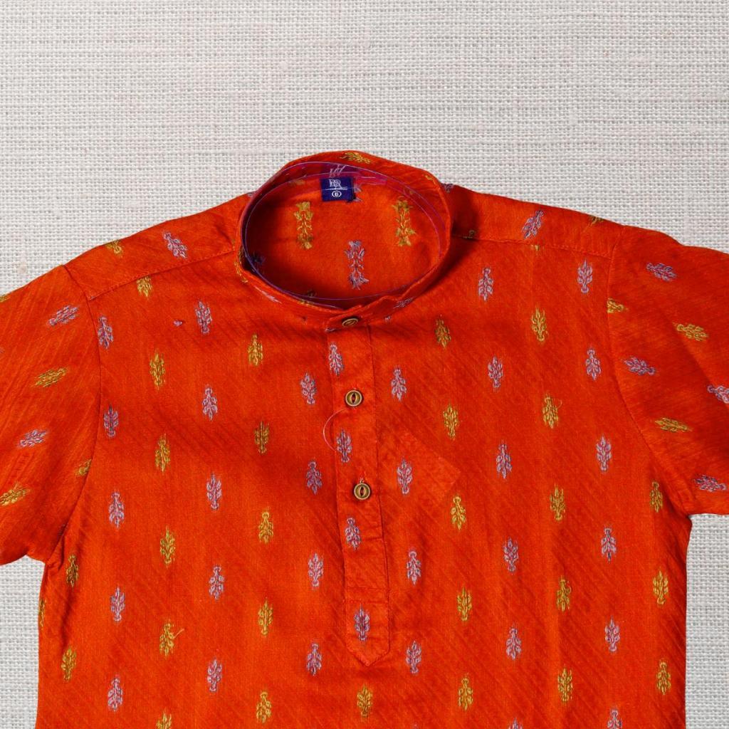 KAMDAR – Veer Set Kurta Penuh Kanak-Kanak | Baju Etnik Poliester Premium | Pakaian Rasmi Budak Saiz 2–15