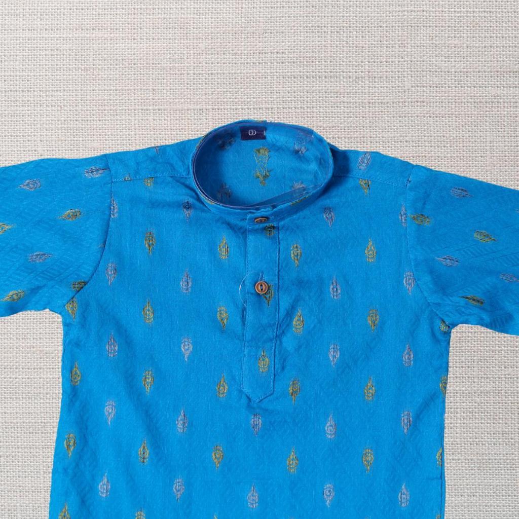 KAMDAR – Veer Set Kurta Penuh Kanak-Kanak | Baju Etnik Poliester Premium | Pakaian Rasmi Budak Saiz 2–15