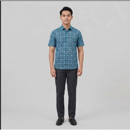 KAMDAR Bentara Batik Shirt | Kemeja Batik Cotton Comfort Fit Moden | Formal & Smart Casual | XS-5XL