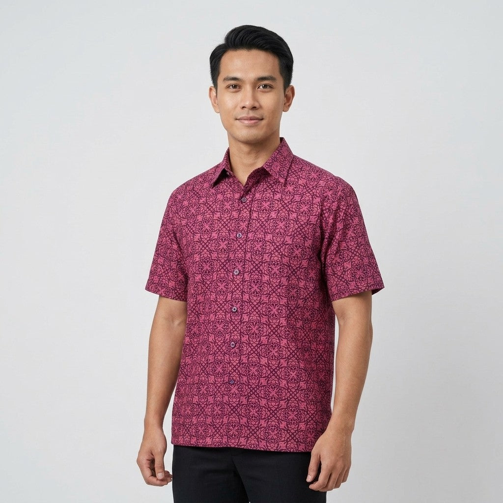 KAMDAR Bentara Batik Shirt | Kemeja Batik Cotton Comfort Fit Moden | Formal & Smart Casual | XS-5XL