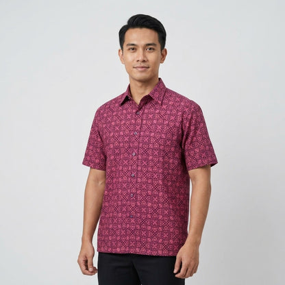 KAMDAR Bentara Batik Shirt | Kemeja Batik Cotton Comfort Fit Moden | Formal & Smart Casual | XS-5XL