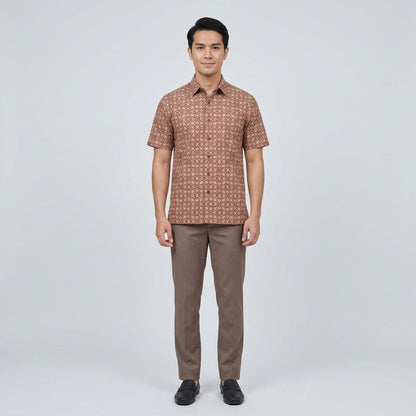 KAMDAR Bentara Batik Shirt | Kemeja Batik Cotton Comfort Fit Moden | Formal & Smart Casual | XS-5XL