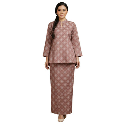 KAMDAR Serena Kurung Kedah Modern Satin • Mandarin Collar • Loose Fit • Full Elastic • S–3XL