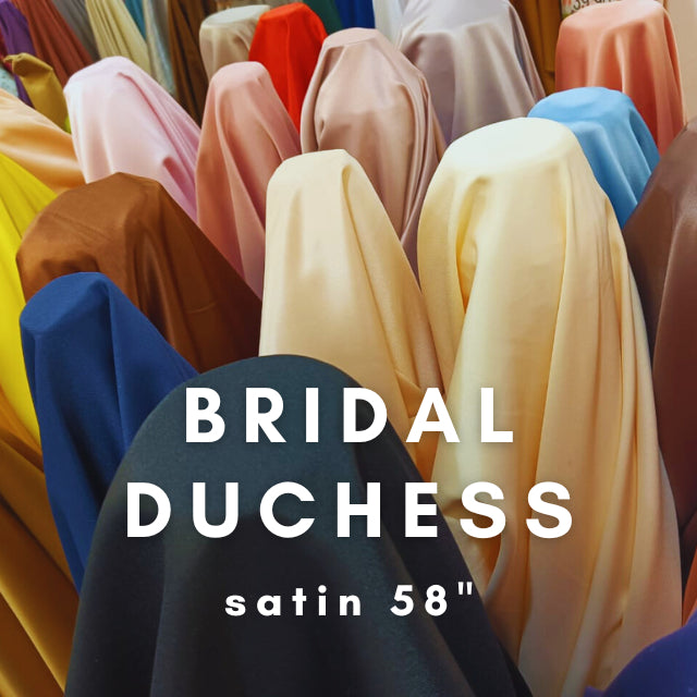 KAMDAR Open Meter Duchess Satin Bridal Premium Soft 58-60"