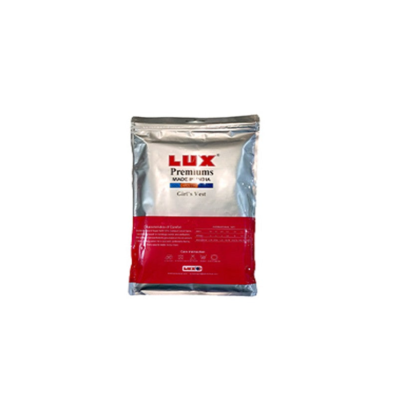 GIRLS INNERWEAR LUX PREMIUM GIRLS VEST 1 x 1 RIB 1 PC PACK ( READY STOCK)