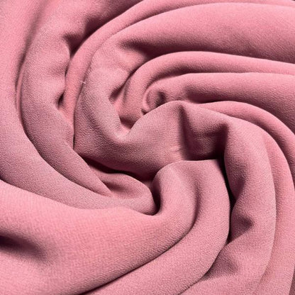 KAMDAR - Open Meter Rose Silk Chiffon Satin Bidang 58" 100% Polyester Kain Viral Lembut Untuk Shawl Dress