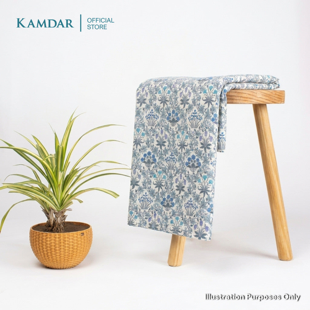 KAMDAR – Rosalina Cotton Poplin Prints Kain Pasang | Corak Bunga Premium | 2M / 4M