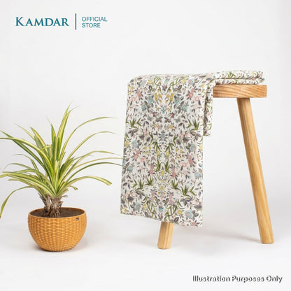 KAMDAR – Rosalina Cotton Poplin Prints Kain Pasang | Corak Bunga Premium | 2M / 4M
