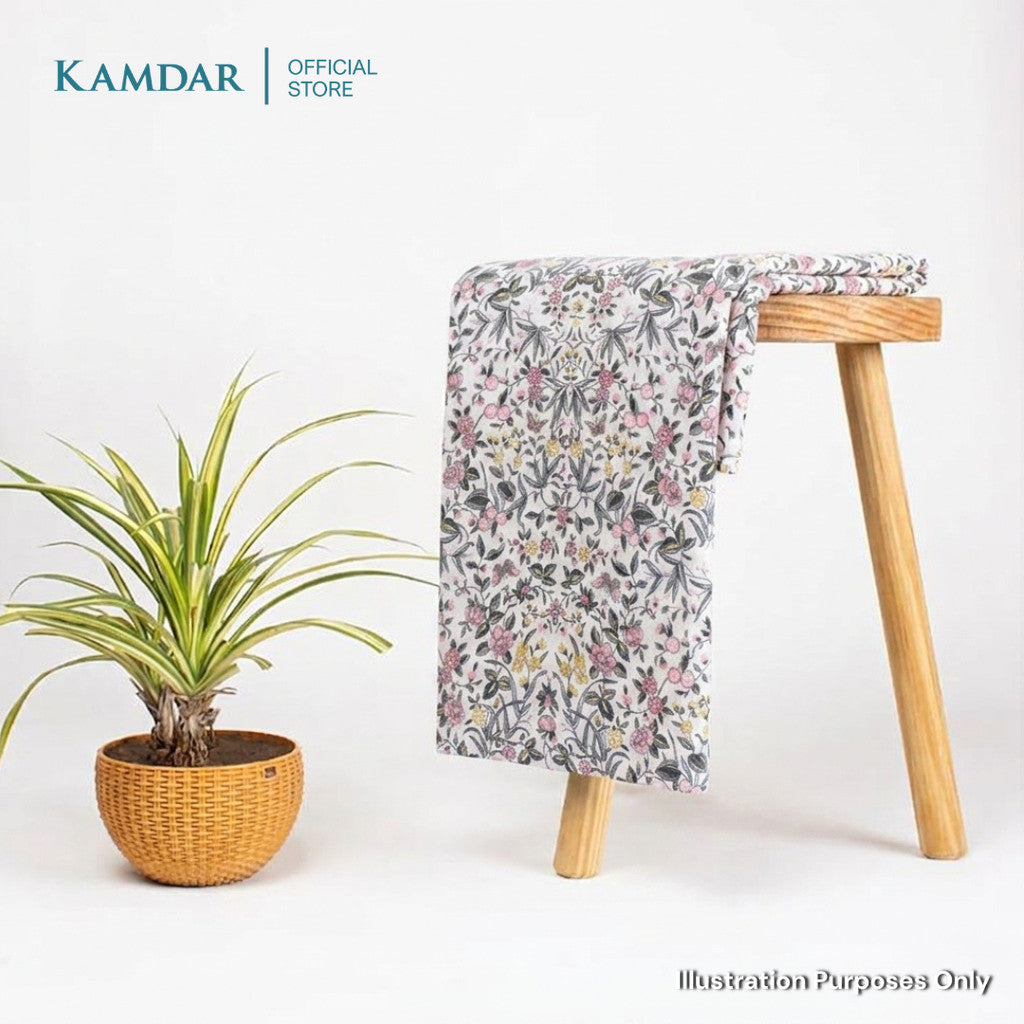 KAMDAR – Rosalina Cotton Poplin Prints Kain Pasang | Corak Bunga Premium | 2M / 4M