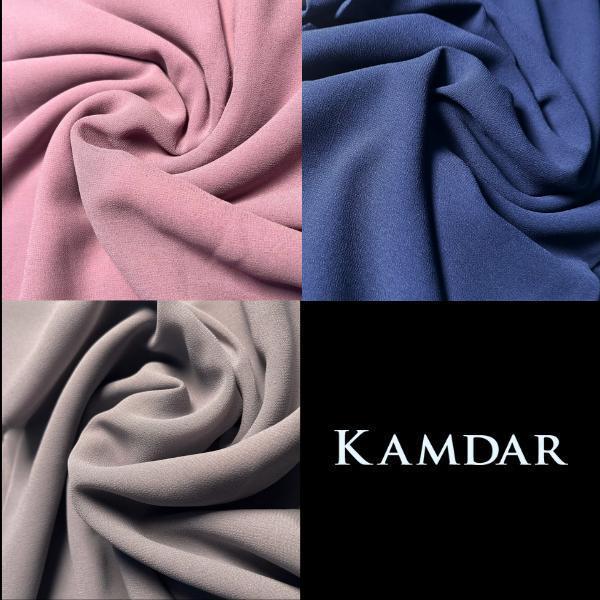 KAMDAR - Open Meter Rose Silk Chiffon Satin Bidang 58" 100% Polyester Kain Viral Lembut Untuk Shawl Dress