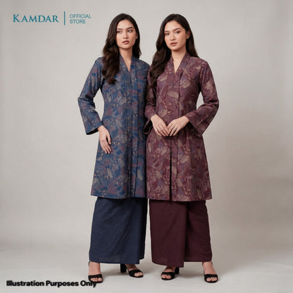 KAMDAR – Elise Baju Kebaya Moden Wanita | Skirt Kosong Elegan | Set Baju Kebaya Premium Untuk Wanita | Saiz S-3XL
