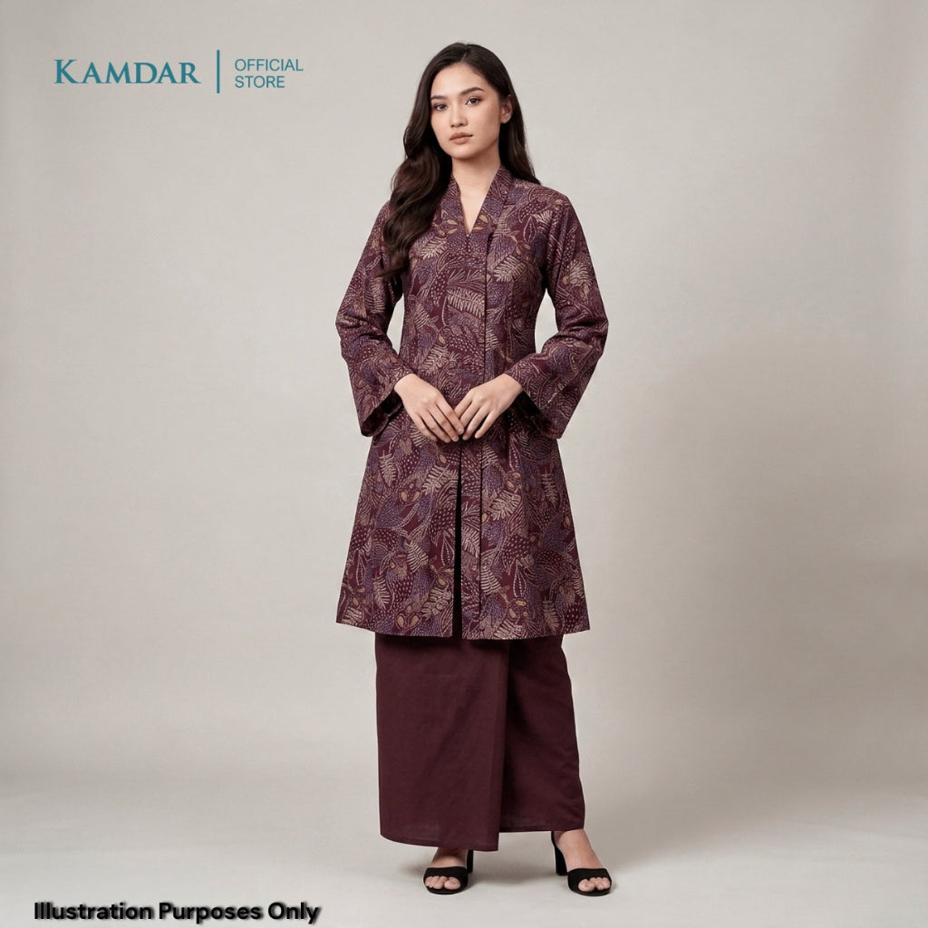 KAMDAR – Elise Baju Kebaya Moden Wanita | Skirt Kosong Elegan | Set Baju Kebaya Premium Untuk Wanita | Saiz S-3XL