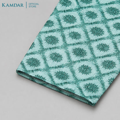 KAMDAR – Baju Kurta Panjang Lelaki Corak Berlian Medallion | Baju Deepavali Bercorak
