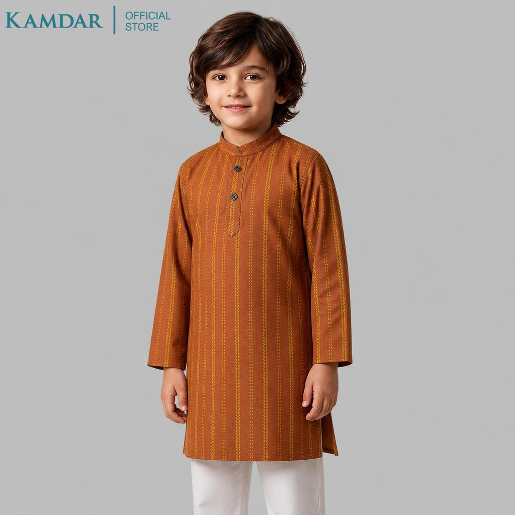 KAMDAR – Arjun Set Kurta Panjang Kanak-Kanak | Baju Etnik Khas Bayi & Kanak-Kanak | Saiz Bawah 1 Tahun–10