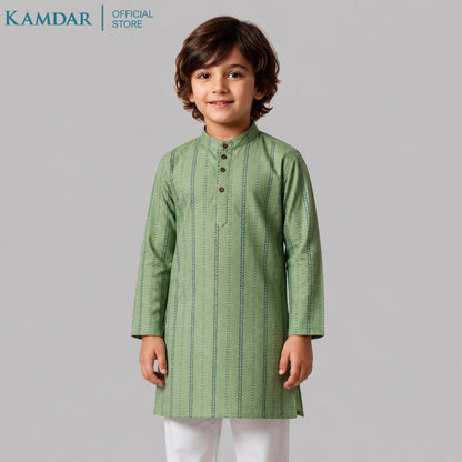 KAMDAR – Arjun Set Kurta Panjang Kanak-Kanak | Baju Etnik Khas Bayi & Kanak-Kanak | Saiz Bawah 1 Tahun–10