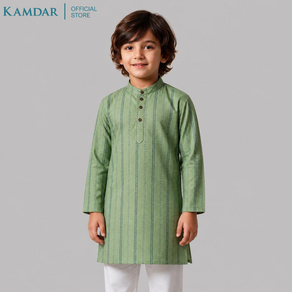KAMDAR – Arjun Set Kurta Panjang Kanak-Kanak | Baju Etnik Khas Bayi & Kanak-Kanak | Saiz Bawah 1 Tahun–10