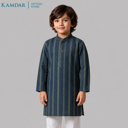 KAMDAR – Arjun Set Kurta Panjang Kanak-Kanak | Baju Etnik Khas Bayi & Kanak-Kanak | Saiz Bawah 1 Tahun–10