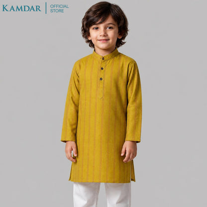 KAMDAR – Arjun Set Kurta Panjang Kanak-Kanak | Baju Etnik Khas Bayi & Kanak-Kanak | Saiz Bawah 1 Tahun–10