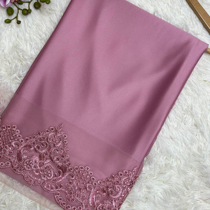 Mix & Match Dull Satin + Border Lace