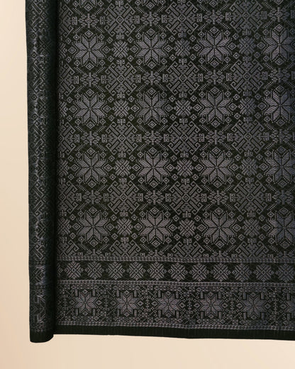 Metallic Silver Songket 44"