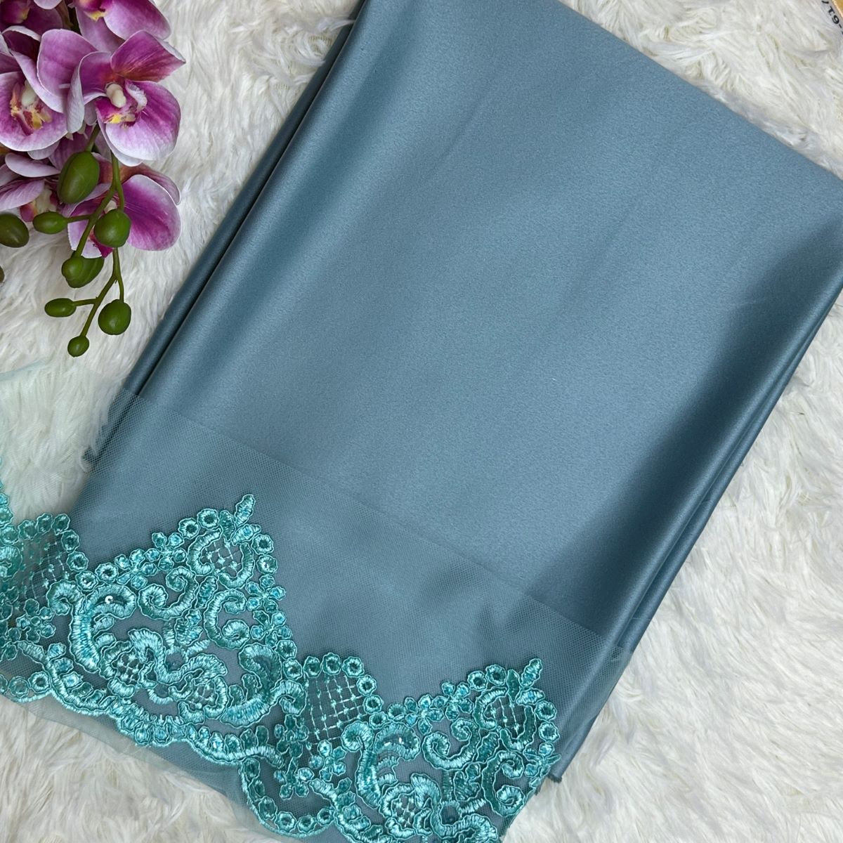 Mix & Match Dull Satin + Border Lace