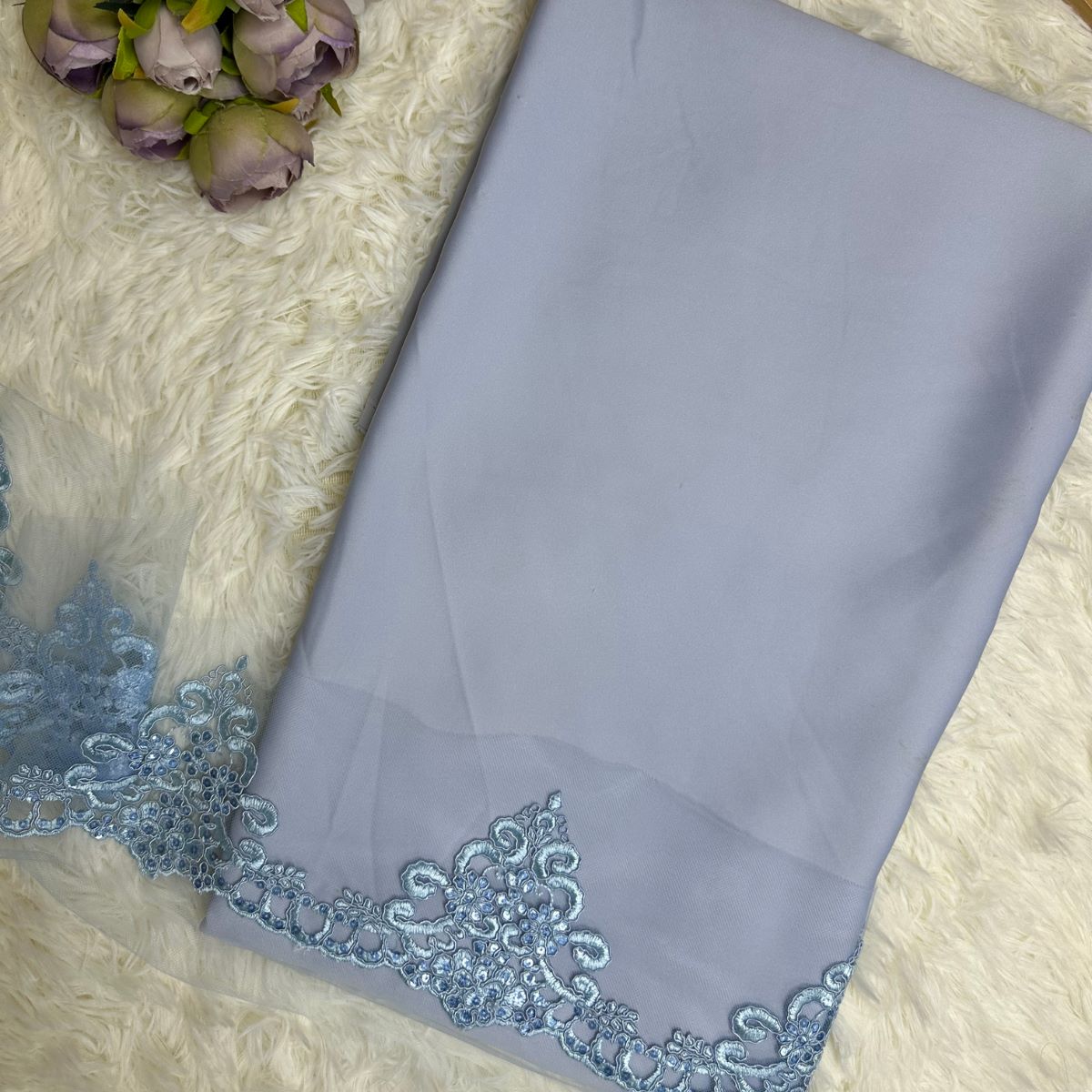 Mix & Match Dull Satin + Border Lace