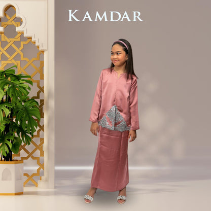 KAMDAR Fitri Moden Kedah Muslimah Baju Kurung Fabric Elmeno with Lace stylish Raya 2024 Perempuan Baju Kurung Modern Terbaru 2024 Style Murah Aesthetic Elegant Kanak-kanak Perempuan 