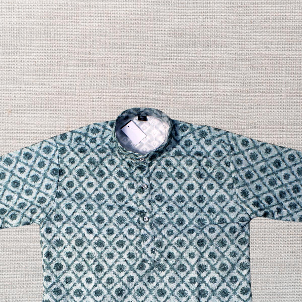 KAMDAR Jehan Kurta Set Kurta Kanak-kanak dengan Seluar Kurta Etnik Piyama untuk Kanak-kanak Lelaki, Pakaian Etnik India Mampu Milik Katun Kurta Budak Murah Fesyen Baju Deepavali
