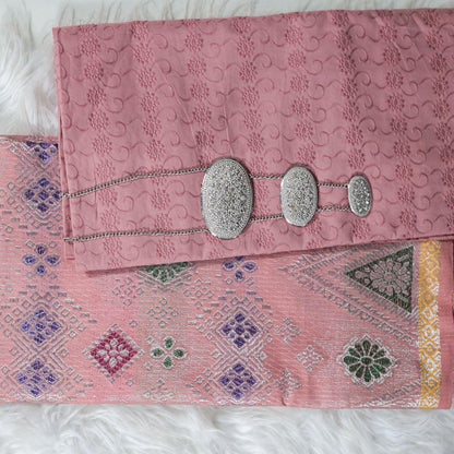 SET KAIN COTTON EYELET DAN MATCHING SONGKET