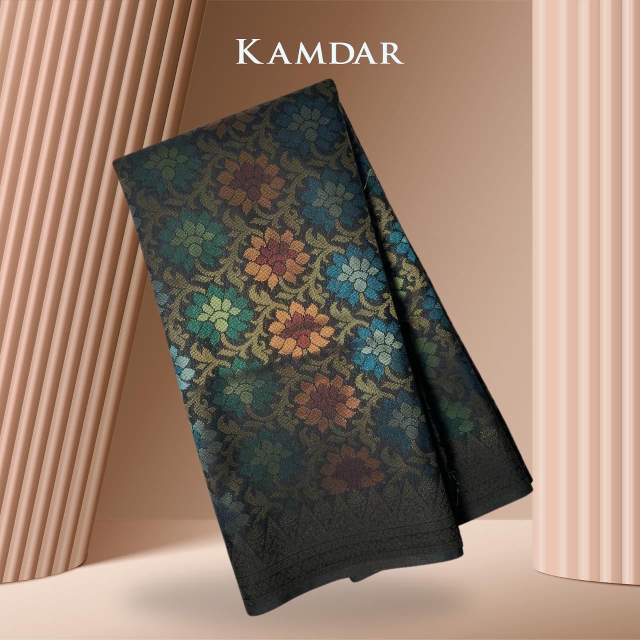 Floral Garden Metallic Songket 44"