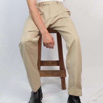 Men Regular Fit Slack in Brown