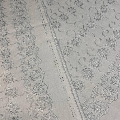 Big Border Songket and Mix Cotton Embroidery Combo Set