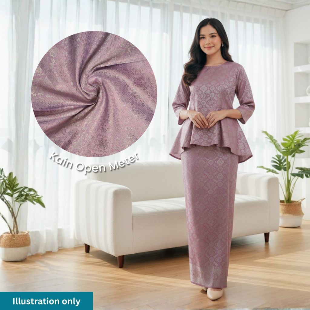 Kamdar Kejora Metallic Songket 44"