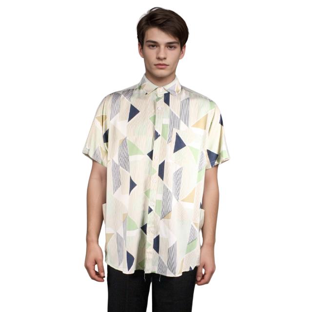 Men Short Sleeve Printed Shirt