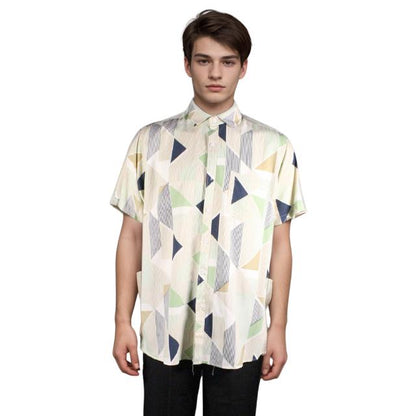 Men Short Sleeve Printed Shirt